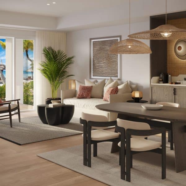 Hibiscus Signature Beachfront Suite Sitting Room, Shangri-La Le Touessrok, Mauritius - Susie Freeman Travel