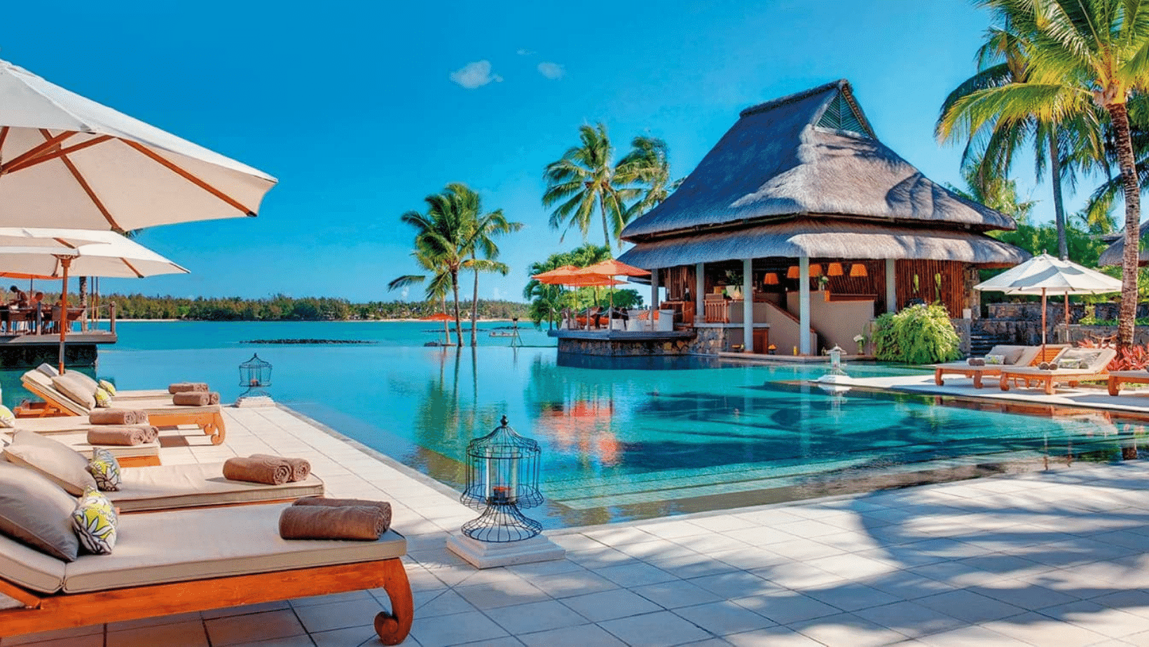 Swimming pool at Constance Prince Maurice Susie Freeman Travel