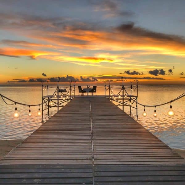 Sunset jetty Maradiva Villas Susie Freeman Travel