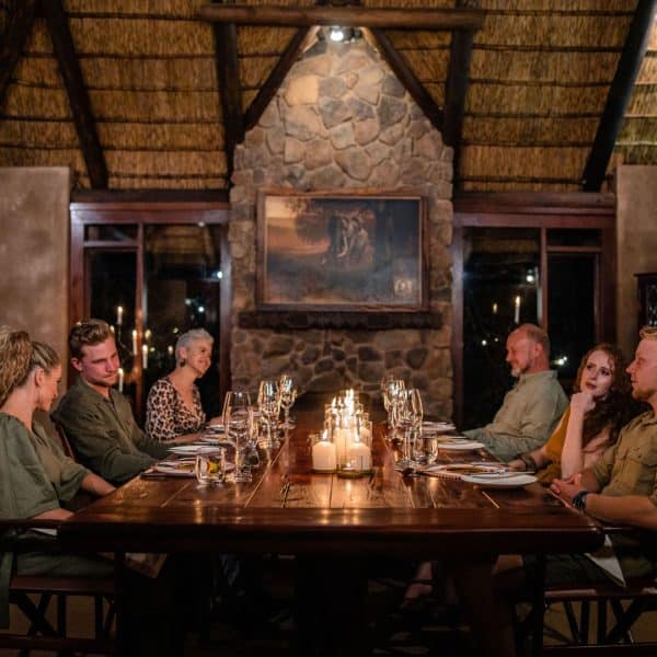 Makweti Safari Lodge dinner